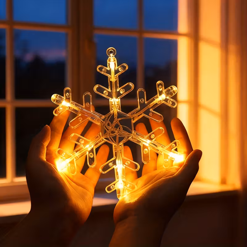 Lampki Okienne LED „Zimowy Blask” – zestaw 3 sztuk - obrazek 3