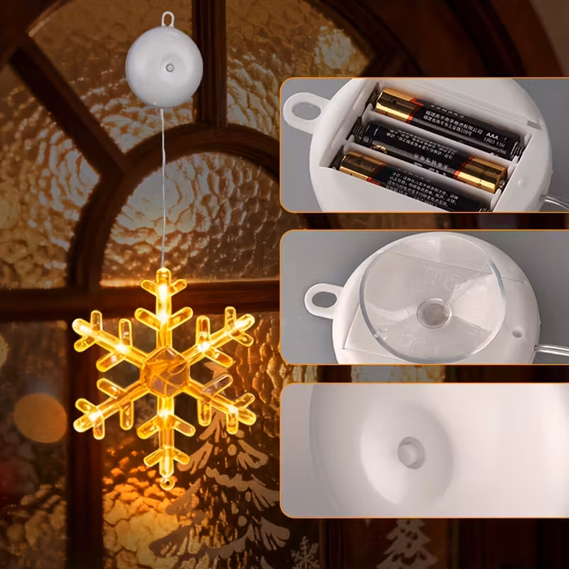 Lampki Okienne LED „Zimowy Blask” – zestaw 3 sztuk - obrazek 2